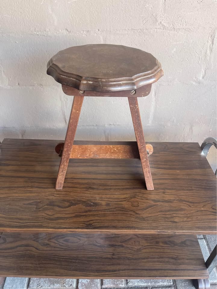 Vintage milk foot stool