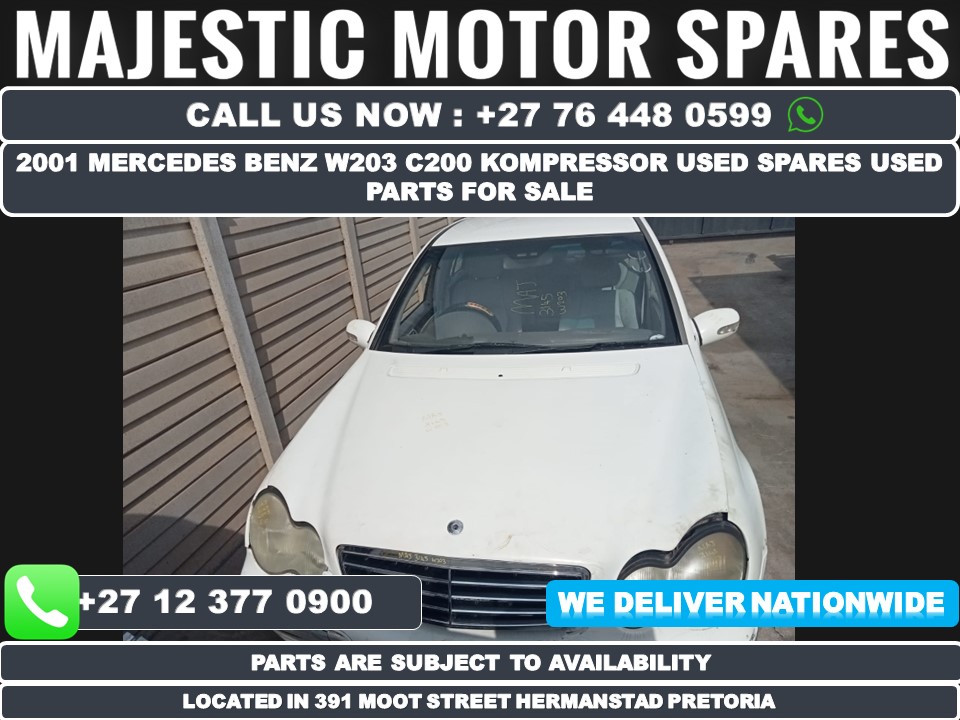 2001 Mercedes Benz W203 C200 kompressor Spares used - White - Private Seller 2001 Mercedes Benz W203 C200 kompressor Spares used - White - Private Seller