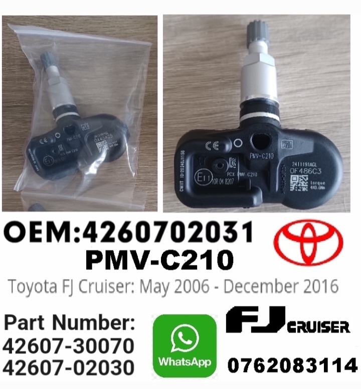 Toyota FJ Cruiser TPMS / tyre pressure monitor sensors