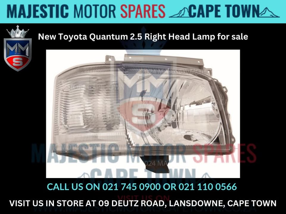 Toyota Quantum 2.5 Right Head Lamp for sale - Private Seller Toyota Quantum 2.5 Right Head Lamp for sale - Private Seller