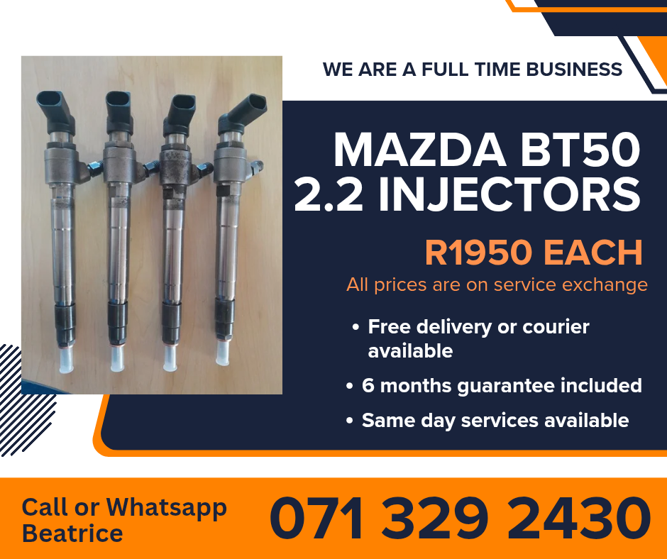 MAZDA BT50 2.2 INJECTORS FOR SALE WITH WARRANTY INCLUDED - Private Seller MAZDA BT50 2.2 INJECTORS FOR SALE WITH WARRANTY INCLUDED - Private Seller