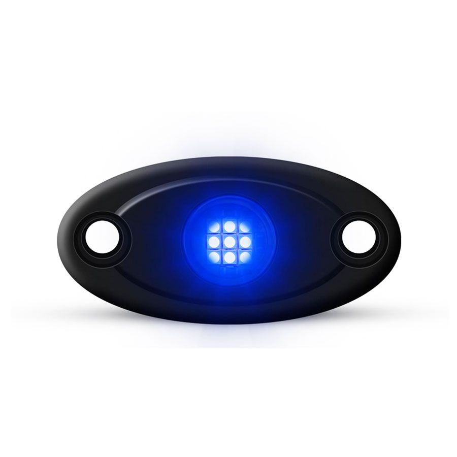Universal Aluminium 9-LED Rocklights (Blue) Universal Aluminium 9-LED Rocklights (Blue)