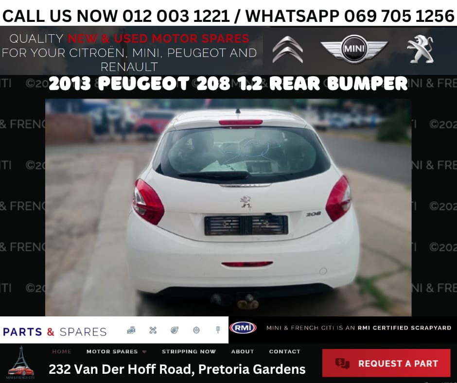 2013 Peugeot 208 Rear Bumper for Sale - Private Seller 2013 Peugeot 208 Rear Bumper for Sale - Private Seller