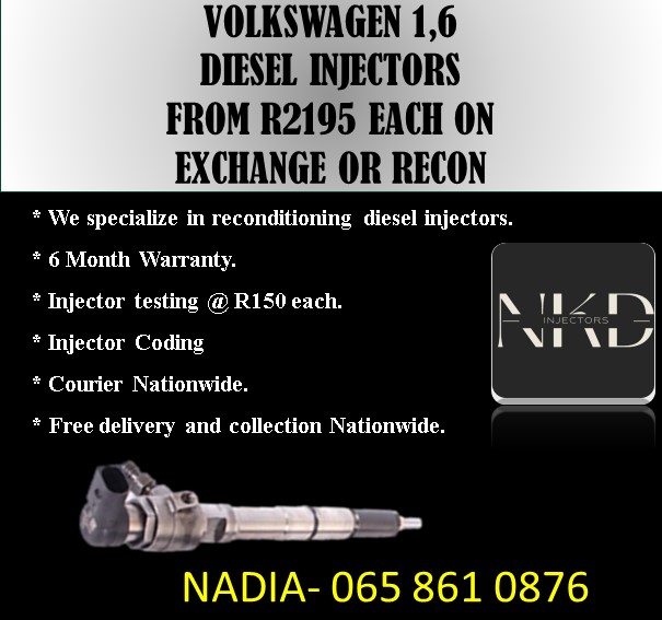 Volkswagen 1.6 injectors for sale or recon the originals - Private Seller Volkswagen 1.6 injectors for sale or recon the originals - Private Seller