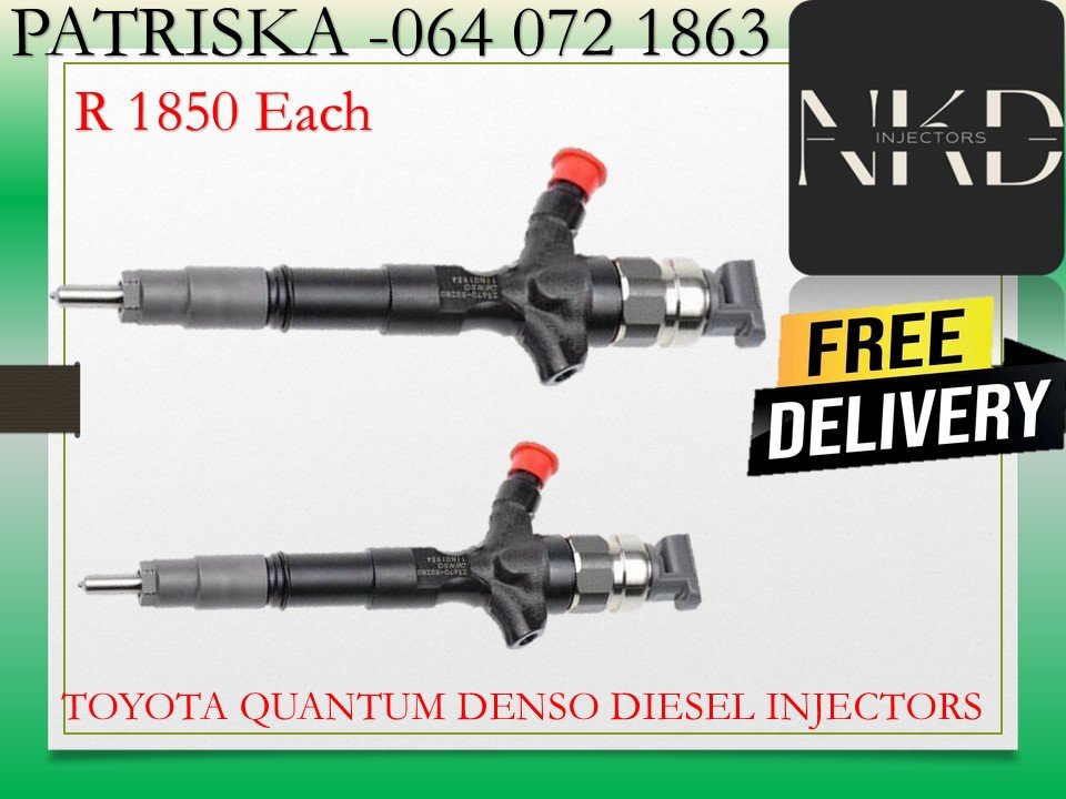 TOYOTA QUANTUM DENSO DIESEL INJECTORS FOR SALE OR TO RECON - Private Seller TOYOTA QUANTUM DENSO DIESEL INJECTORS FOR SALE OR TO RECON - Private Seller