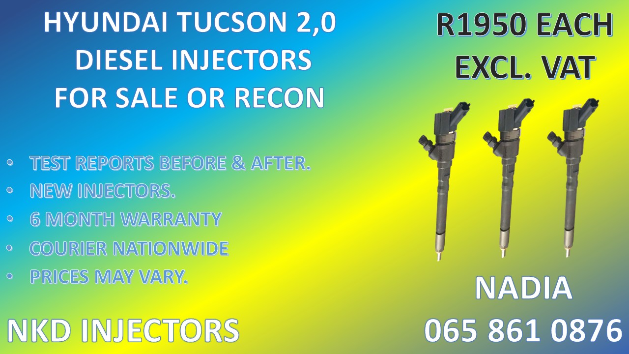 DIESEL INJECTORS FOR SALE FOR HYUNDAI TUCSON 2.0 - COURIER NATUINWIDE - Private Seller DIESEL INJECTORS FOR SALE FOR HYUNDAI TUCSON 2.0 - COURIER NATUINWIDE - Private Seller