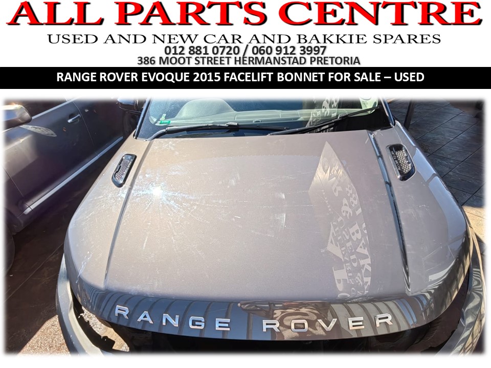Range Rover Evoque 2015 Facelift Bonnet for Sale – Used