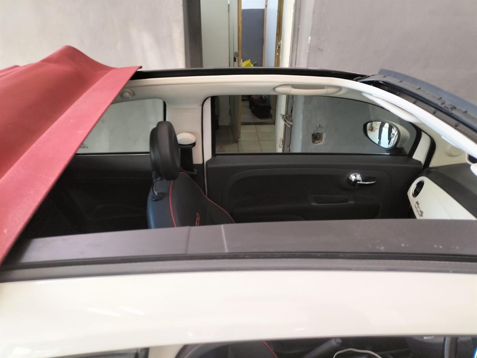 2015 FLAT 500C SPORT CONVERTABLE MANUAL WHITE PETROL52.000KM