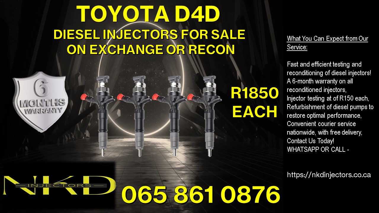 TOYOTA INJECTORS FOR SALE 6 MONTH WARRANTY AND WASHERS INCLUDED - Private Seller TOYOTA INJECTORS FOR SALE 6 MONTH WARRANTY AND WASHERS INCLUDED - Private Seller
