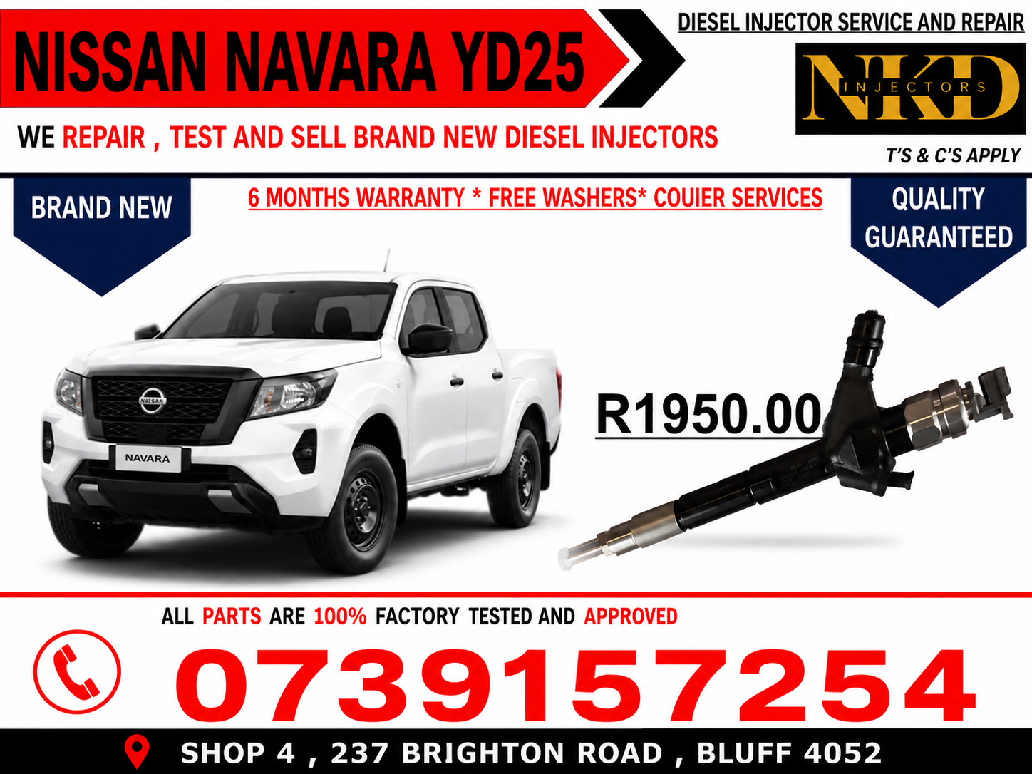 DENSO YD25 INJECTORS FOR NAVARA - Private Seller DENSO YD25 INJECTORS FOR NAVARA - Private Seller