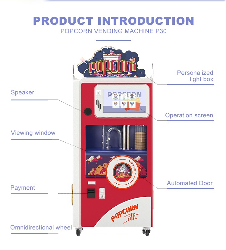 Flavored Popcorn Vending Machine