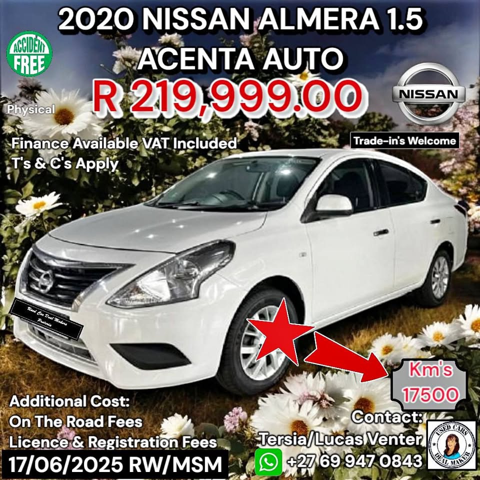 2020 NISSAN ALMERA 1.5 ACENTA AUTO