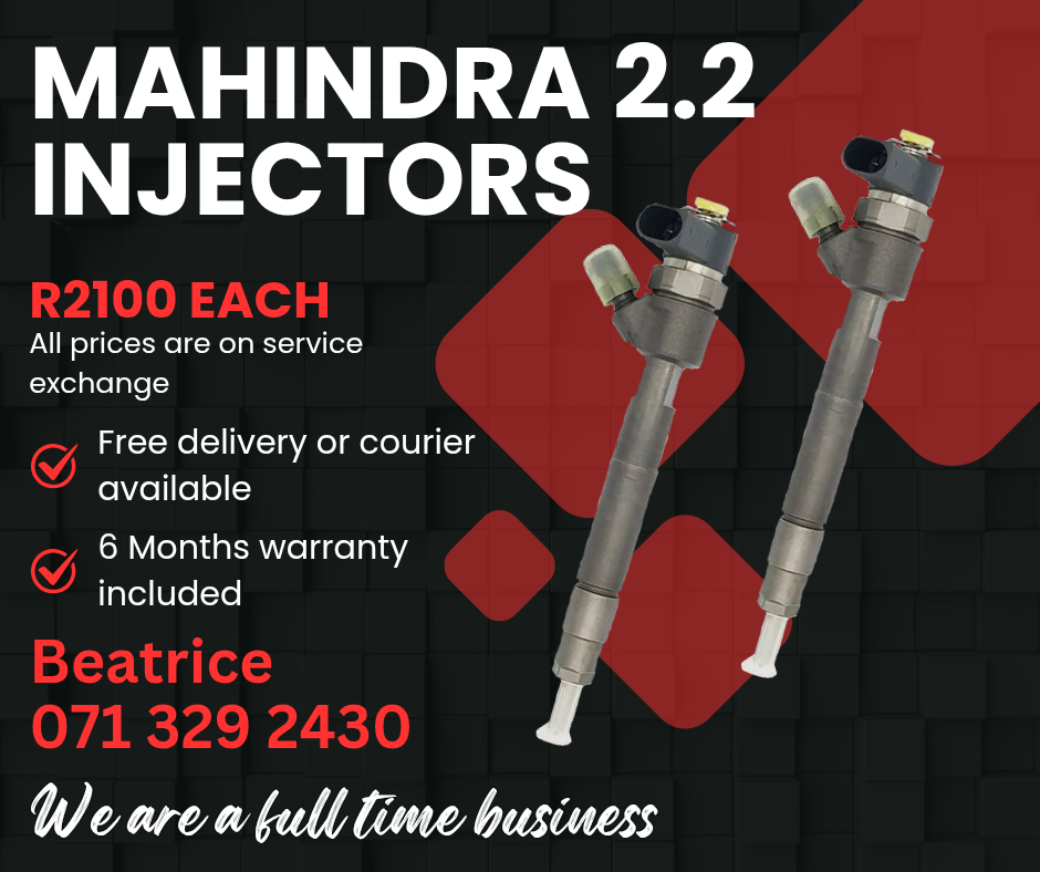 MAHINDRA 2.2 DIESEL INJECTORS FOR SALE WITH WARRANTY - Private Seller MAHINDRA 2.2 DIESEL INJECTORS FOR SALE WITH WARRANTY - Private Seller