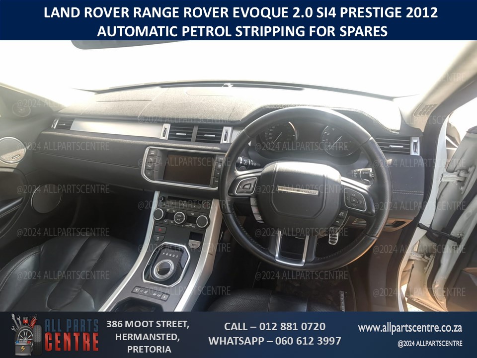 Land Rover Evoque Si4 2.0 2012 Petrol Automatic Stripping for Spares