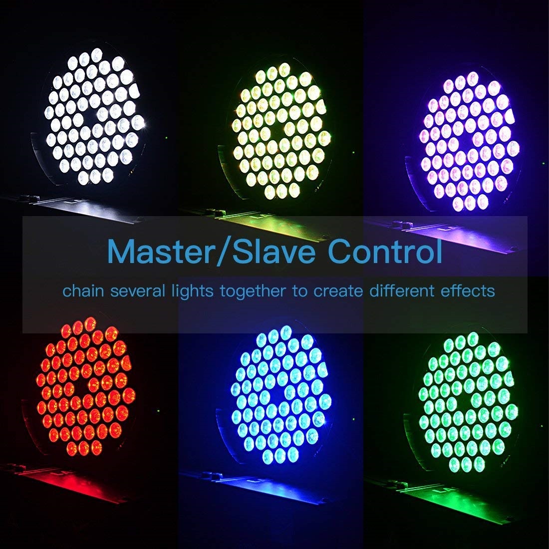 Professional Disco Stage DJ Party Wash LED Light DMX512 PARCAN RGBWA. Brand NEW