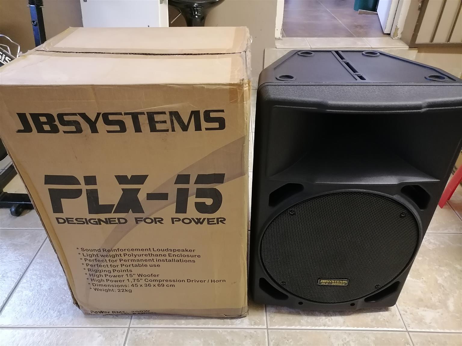 JB Systems PMC 8 Channel Mixer , 1 Pair 15 & 1 Pair 12 Inch JB Systems Speakers