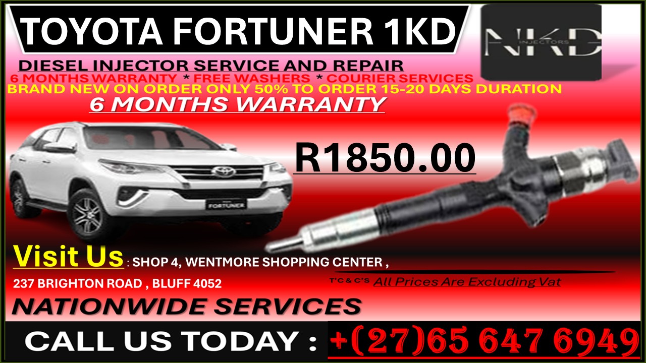 TOYOTA 1KD D4D DIESEL INJECTORS - Private Seller TOYOTA 1KD D4D DIESEL INJECTORS - Private Seller