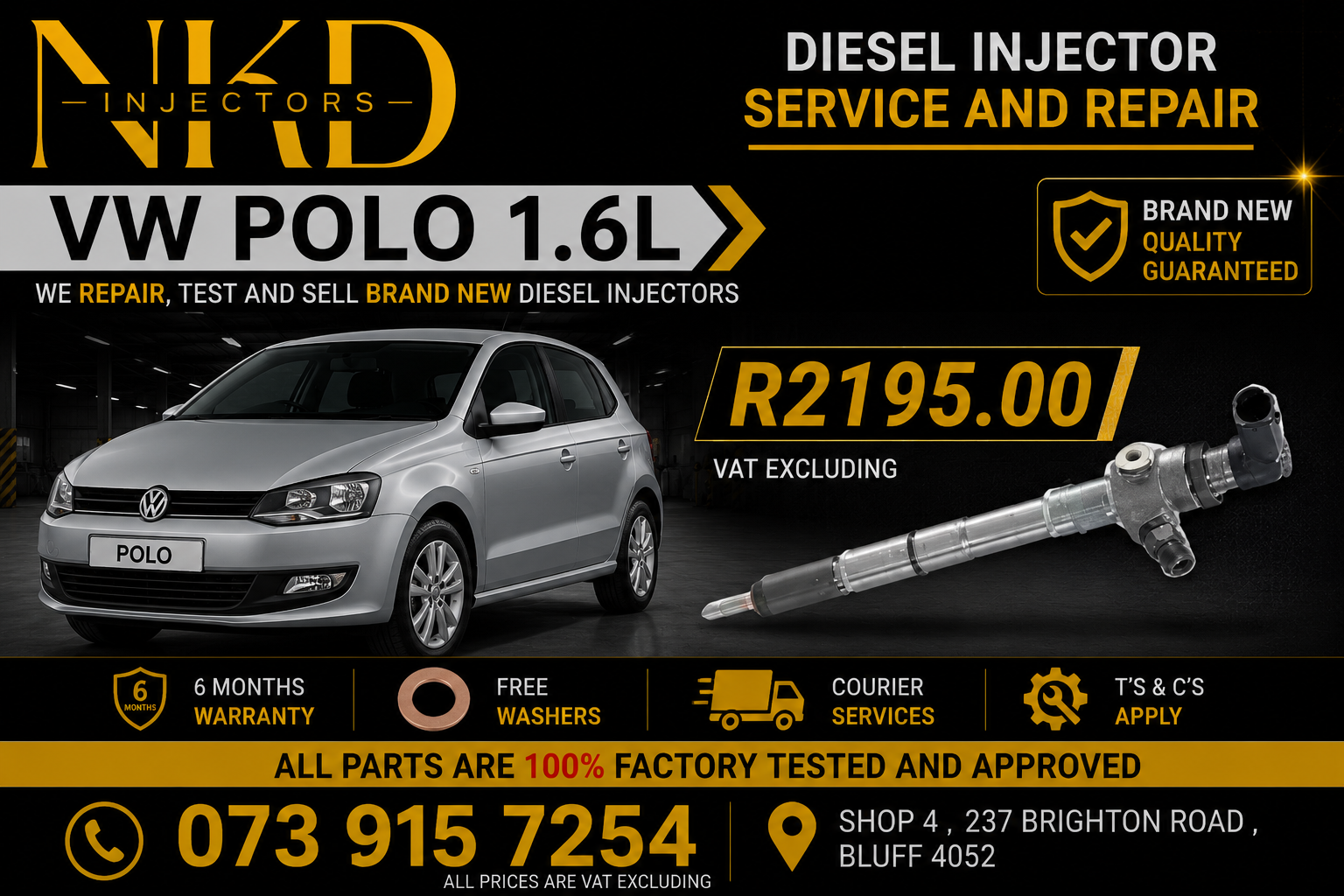 Vw Polo 1.6L_Diesel_Injectors - Private Seller Vw Polo 1.6L_Diesel_Injectors - Private Seller