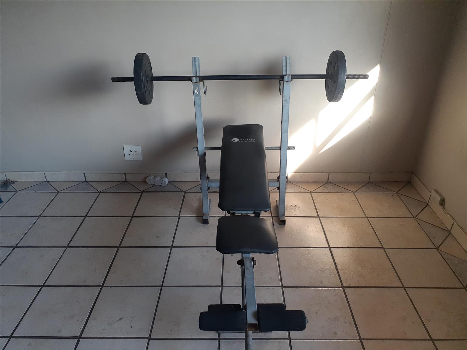 Complete gym bench and weights. R1200 for everything ( negotiable).