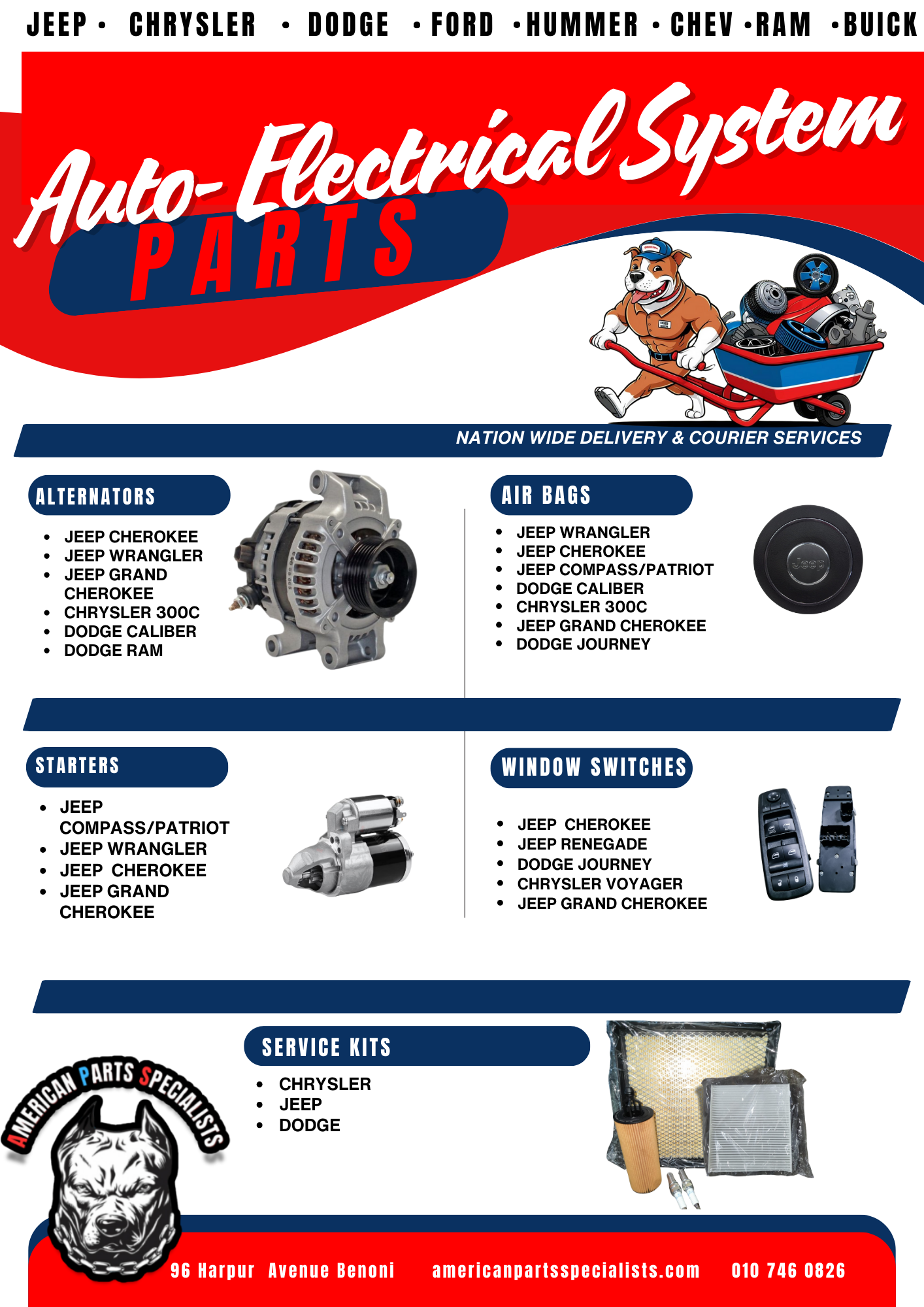 Jeep Auto Electrical Parts For Sale - Private Seller Jeep Auto Electrical Parts For Sale - Private Seller