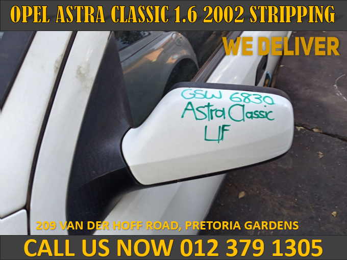 2002 OPEL ASTRA CLASSIC 1.6 STRIPPING FOR SPARES - Private Seller 2002 OPEL ASTRA CLASSIC 1.6 STRIPPING FOR SPARES - Private Seller