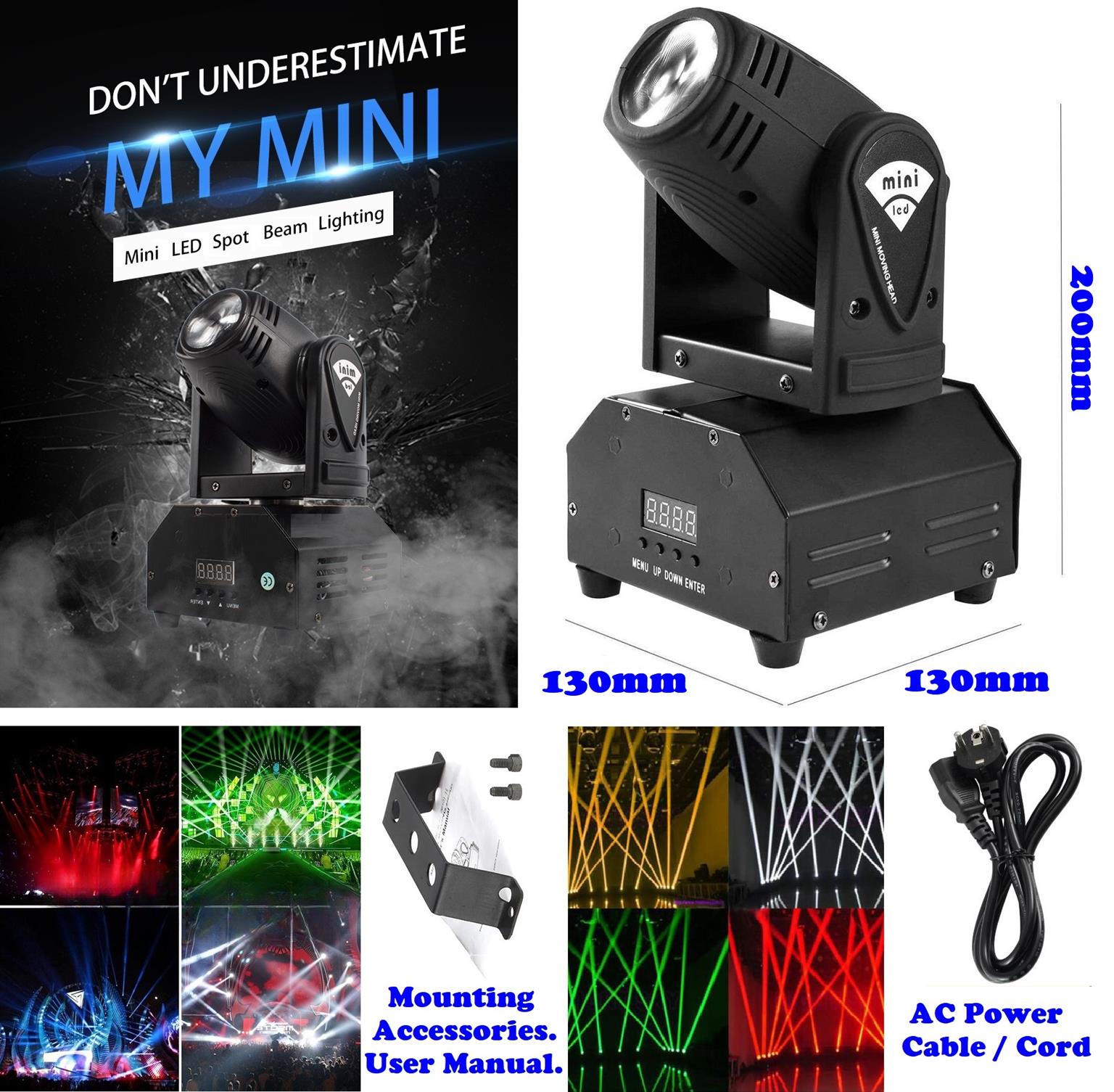 Professional Disco Moving Head Light DMX512 Stage, DJ Party, Night Club, Concert