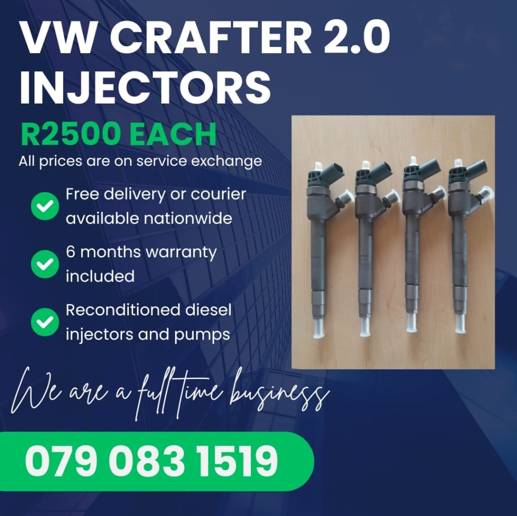 VW CRAFTER 2.0 INJECTORS FOR SALE WITH WARRANTY - Private Seller VW CRAFTER 2.0 INJECTORS FOR SALE WITH WARRANTY - Private Seller