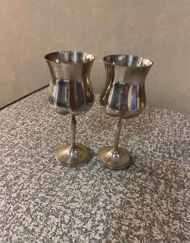 Antique silver goblets Antique silver goblets