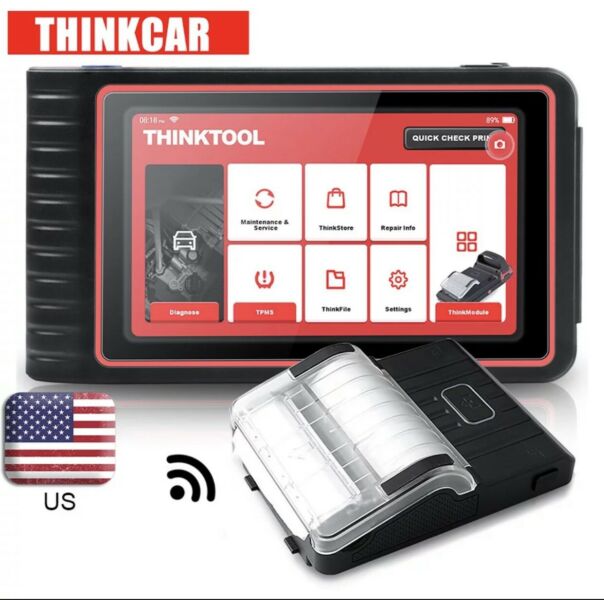 Launch THINKCAR ThinkTool Car Diagnostic Tool TPMS All System Diagnose ECU Coding 16 Reset  