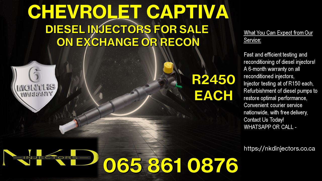 CHEVROLET CAPTIVA DELPHI INJECTORS RECON YOUR ORIGINALS 6 MONTHS WARRANTY - Private Seller CHEVROLET CAPTIVA DELPHI INJECTORS RECON YOUR ORIGINALS 6 MONTHS WARRANTY - Private Seller