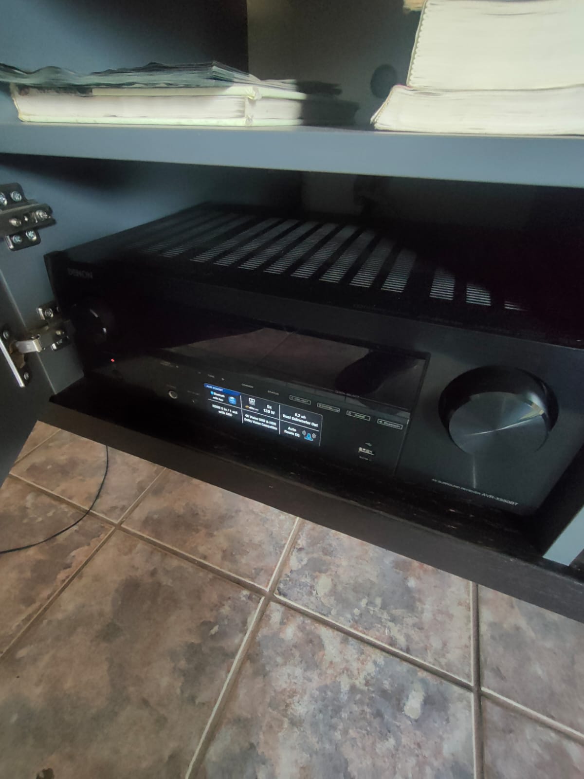 Denon amp and Polk speakers Bookshelf 2Tower 2Center speaker 1 Polk sub
