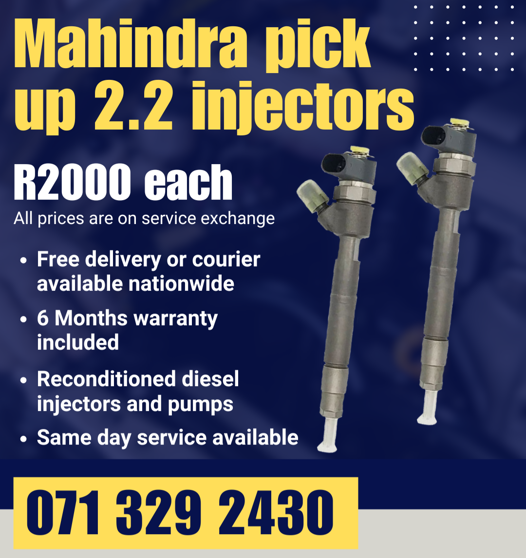 MAHINDRA PICK UP 2.2 INJECTORS FOR SALE WITH WARRANTY - Private Seller MAHINDRA PICK UP 2.2 INJECTORS FOR SALE WITH WARRANTY - Private Seller
