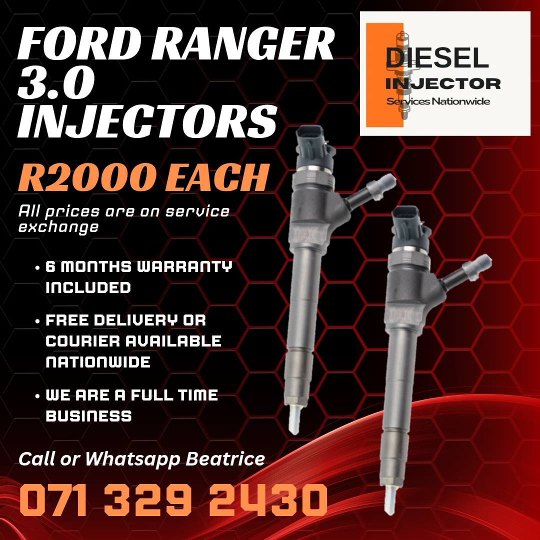 FORD RANGER 3.0 DIESEL INJECTORS FOR SALE WITH WARRANTY - Private Seller FORD RANGER 3.0 DIESEL INJECTORS FOR SALE WITH WARRANTY - Private Seller