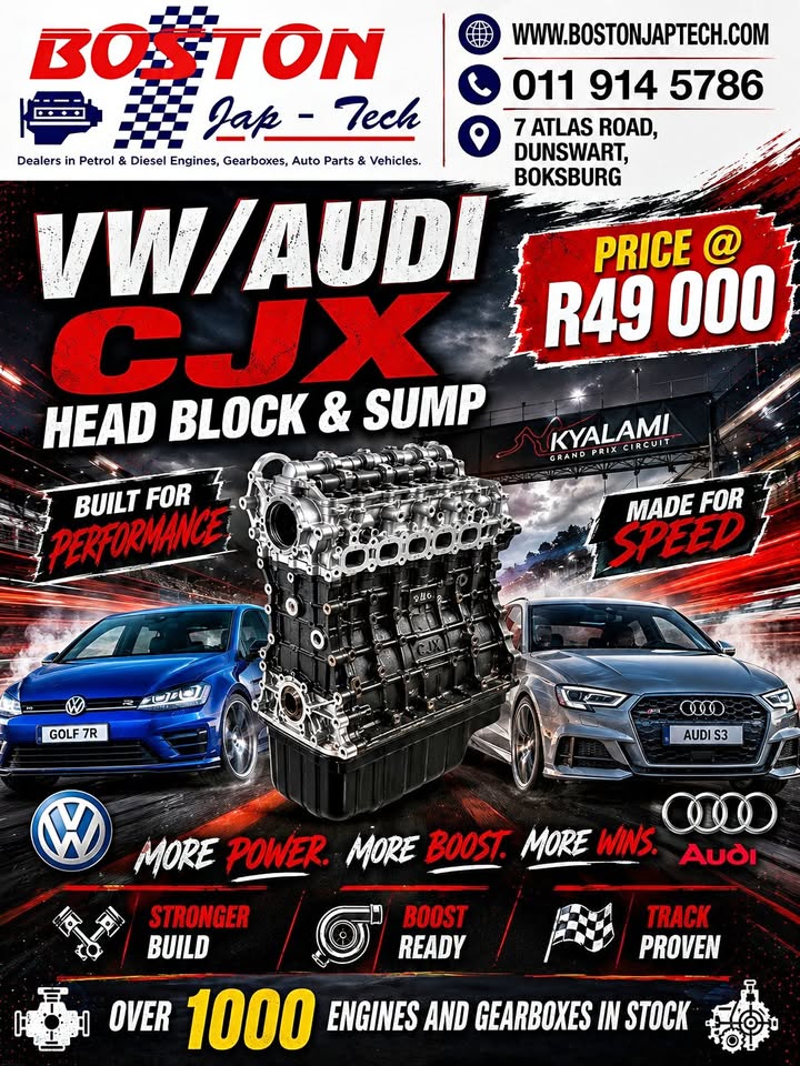 AUDI S3/gOLF 7R New head block sump Engine CJX - Private Seller AUDI S3/gOLF 7R New head block sump Engine CJX - Private Seller