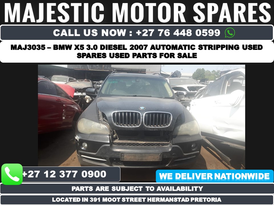 MAJ3035 – BLACK Bmw X5 3.0 2007 automatic diesel spares parts for sale MAJ3035 – BLACK Bmw X5 3.0 2007 automatic diesel spares parts for sale