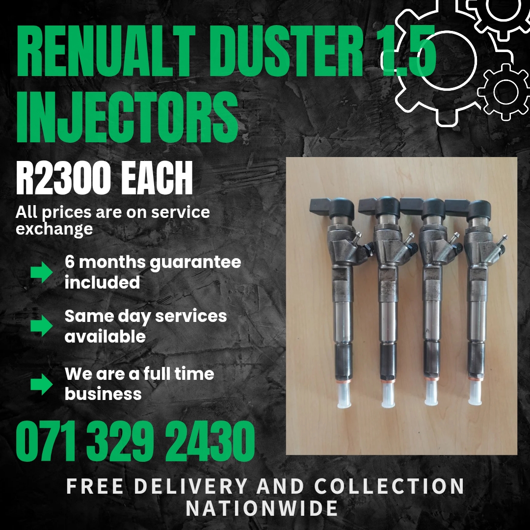 RENUALT DUSTER 1.5 DIESEL INJECTORS FOR SALE WITH WARRANTY - Private Seller