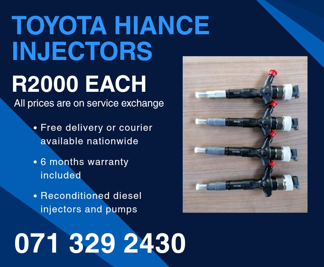 TOYOTA HIANCE INJECTORS FOR SALE WITH WARRANTY - Private Seller TOYOTA HIANCE INJECTORS FOR SALE WITH WARRANTY - Private Seller