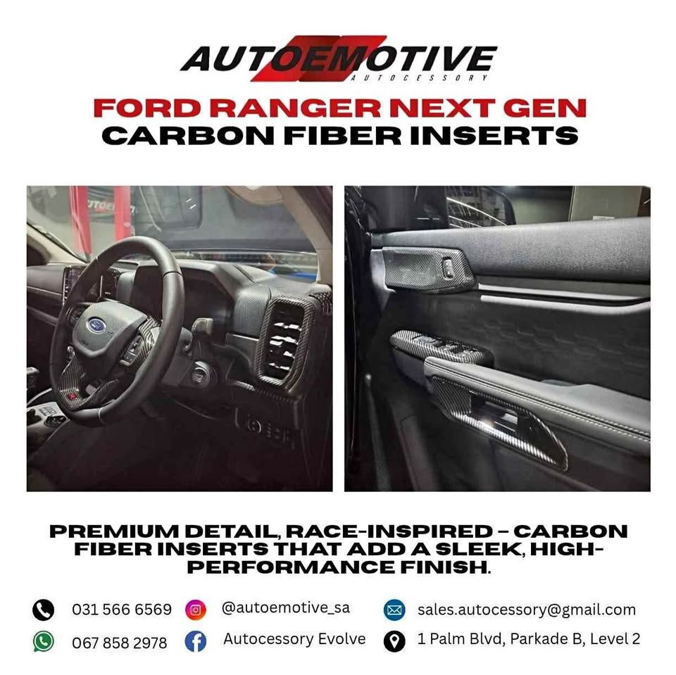 Ford Ranger Carbon Fiber Inserts - Private Seller Ford Ranger Carbon Fiber Inserts - Private Seller