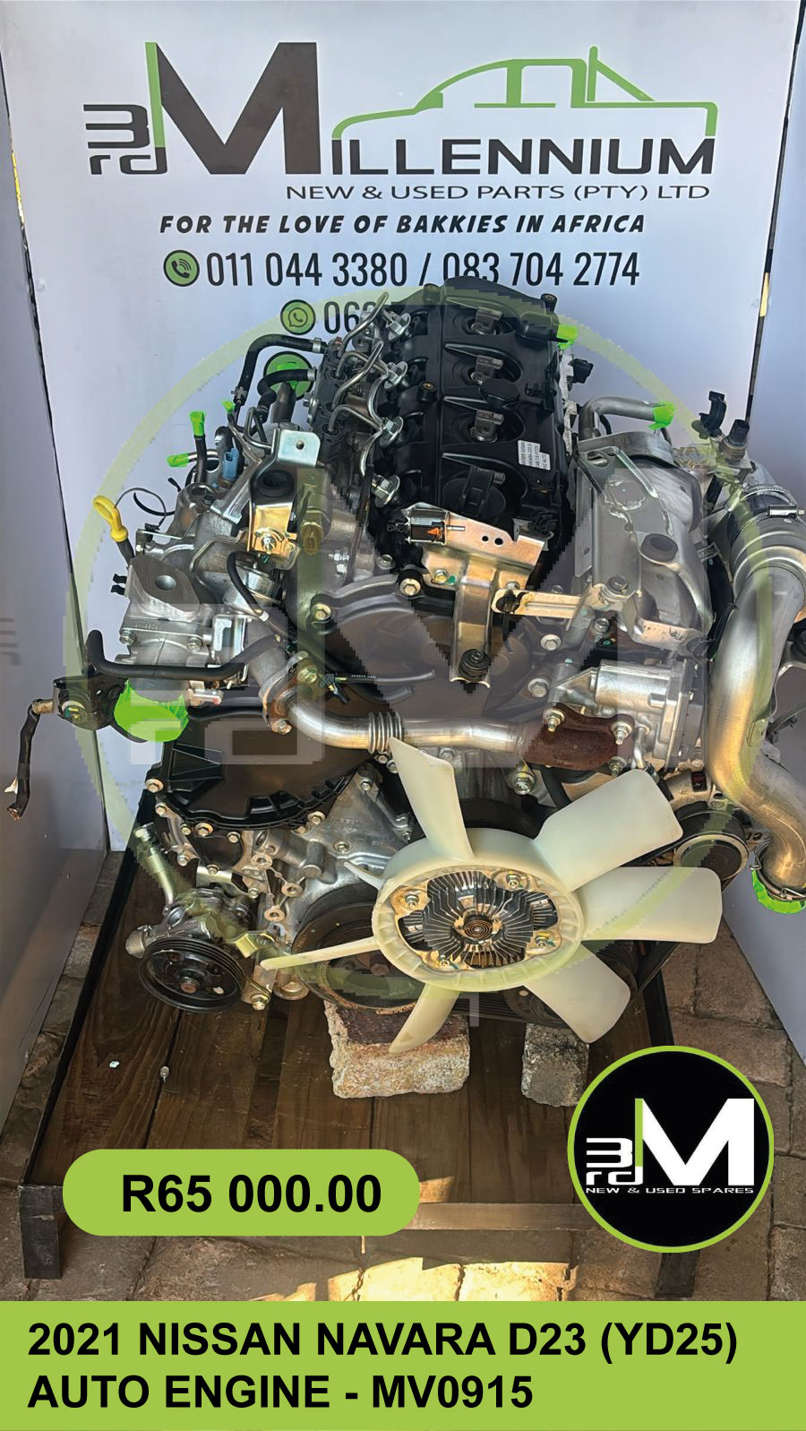 2021 NISSAN NAVARA D23 (YD25) AUTO ENGINE - MV0915 - Private Seller 2021 NISSAN NAVARA D23 (YD25) AUTO ENGINE - MV0915 - Private Seller