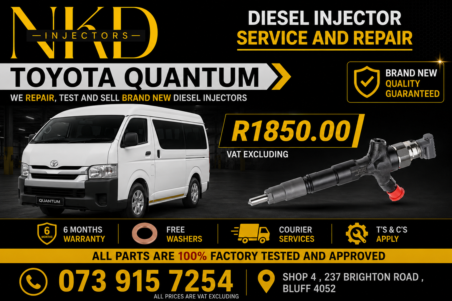 Toyota Quantum D4D Diesel_Injectors - Private Seller Toyota Quantum D4D Diesel_Injectors - Private Seller