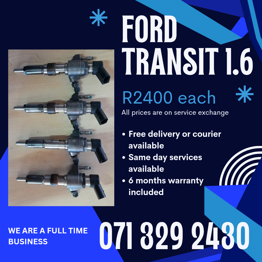 FORD TRANSIT 1.6 INJECTORS FOR SALE WITH WARRANTY ON - Private Seller FORD TRANSIT 1.6 INJECTORS FOR SALE WITH WARRANTY ON - Private Seller