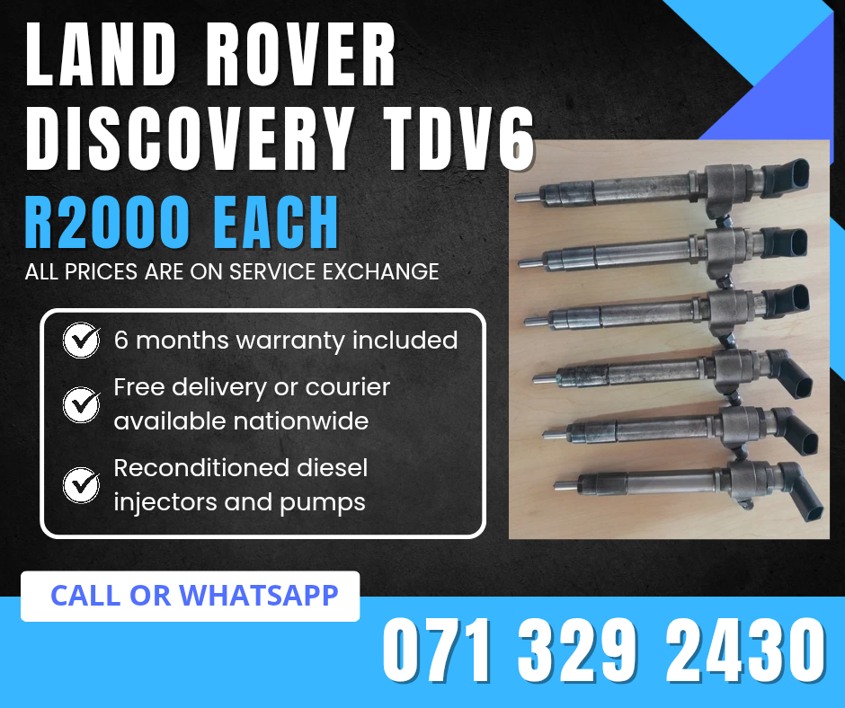 LAND ROVER DISCOVERY TDV6 INJECTORS FOR SALE WITH WARRANTY - Private Seller LAND ROVER DISCOVERY TDV6 INJECTORS FOR SALE WITH WARRANTY - Private Seller
