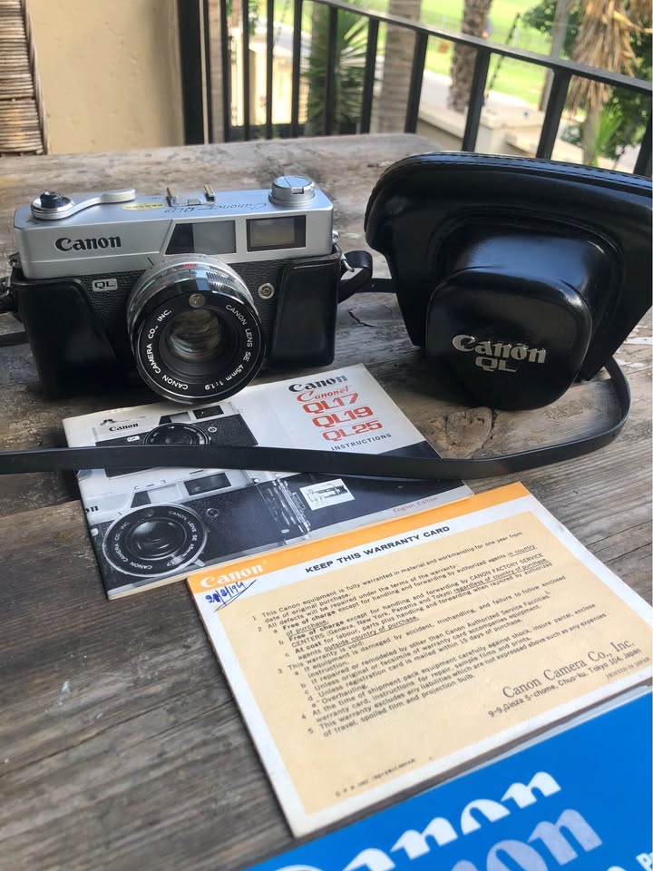 Vintage Canonet QL19 35mm Camera in perfect condition