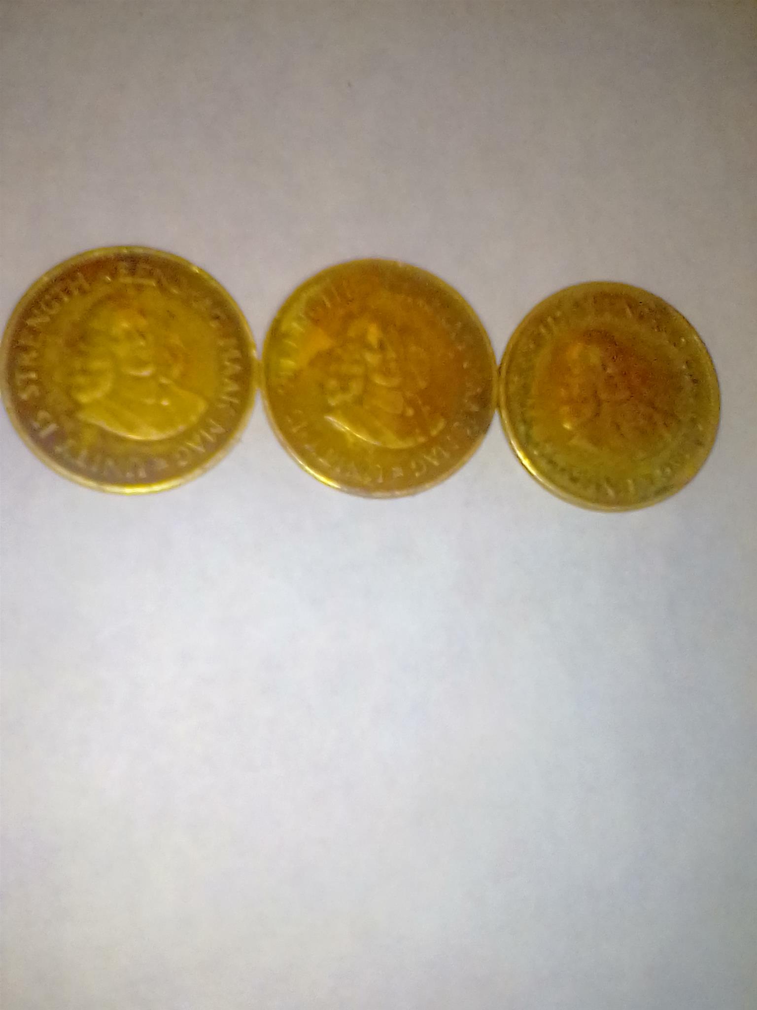 1961-1965 old South African coins