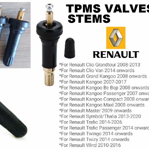 Renault TPMS tyre valves stems