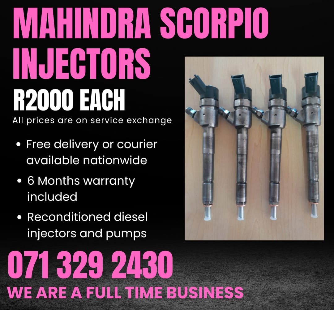 MAHINDRA SCORPIO INJECTORS FOR SALE WITH WARRANTY - Private Seller MAHINDRA SCORPIO INJECTORS FOR SALE WITH WARRANTY - Private Seller