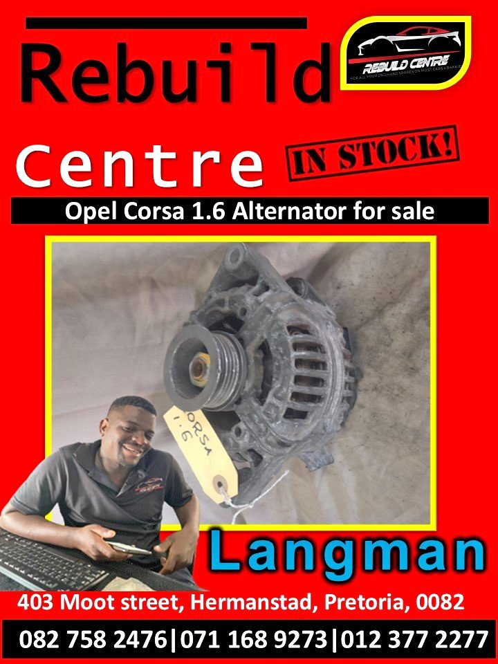 Opel Corsa 1.6 Alternator for sale - Private Seller Opel Corsa 1.6 Alternator for sale - Private Seller