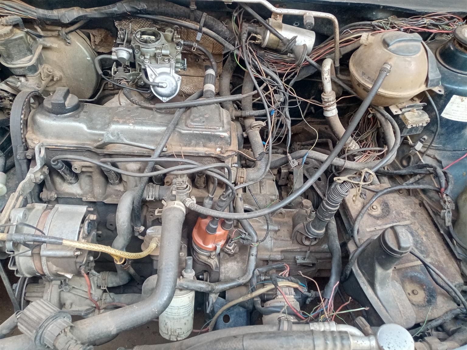Engine and gear box