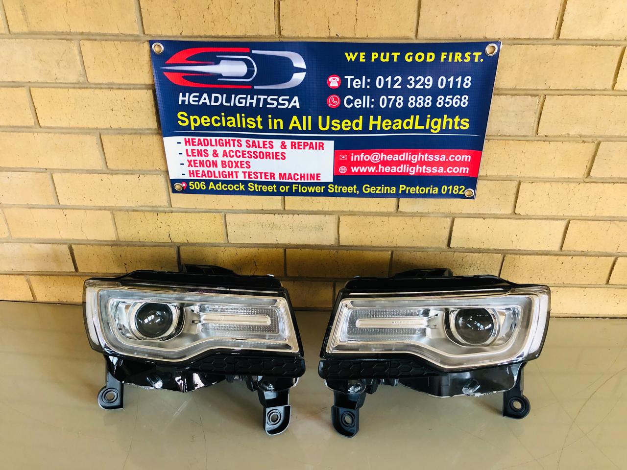 Jeep Cherokee (chrome) SRT left and right side xenon headlights - Private Seller