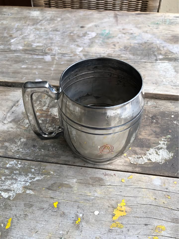 Vintage Seranco Sponc Silver plated Beer goblet